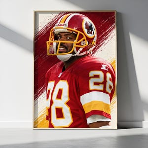 Darrell Green Commanders Poster, NFL Defensive Legend Wall Art, Digital Download