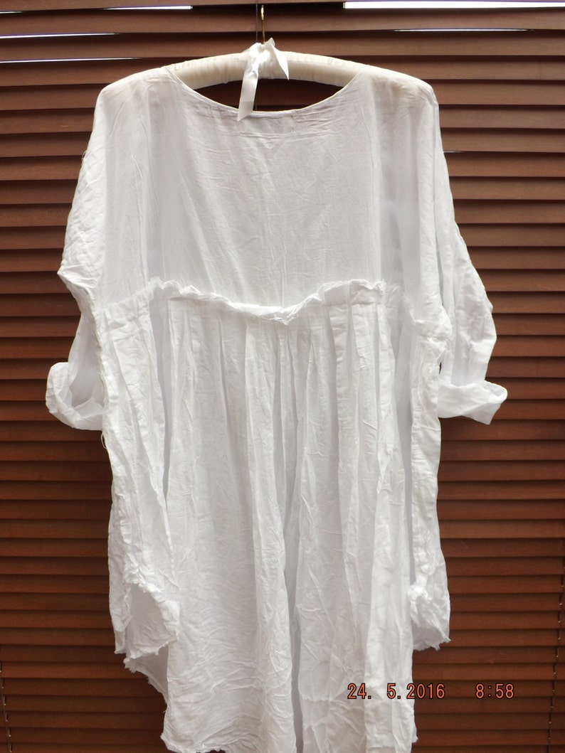 plus size white smock dress
