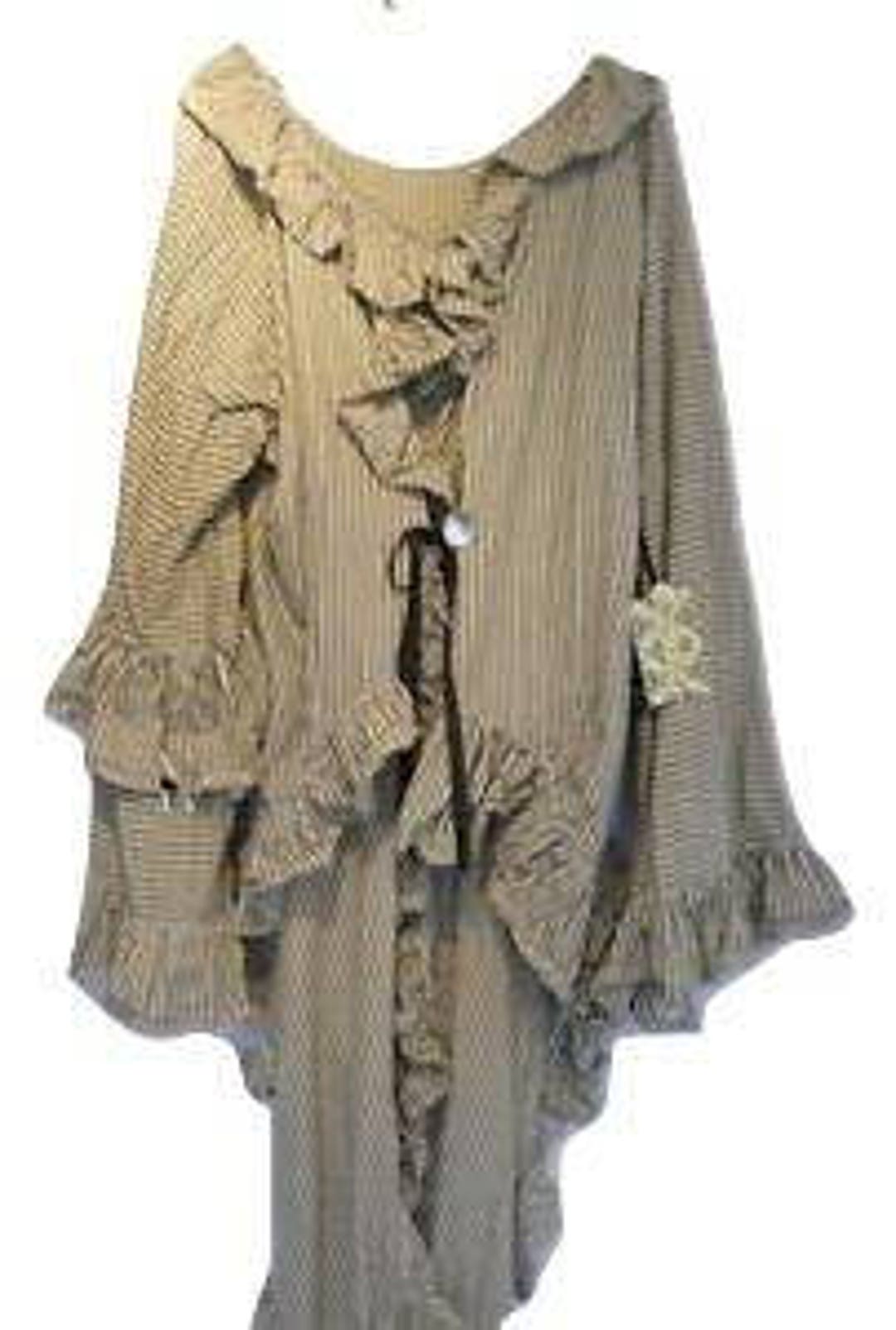 0SFA Cream Stripe Coat Cotton Victorian Southern Gothic Style - Etsy