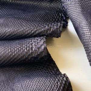 Black Python Skin | Genuine Reptile Skin for Craftsman Project