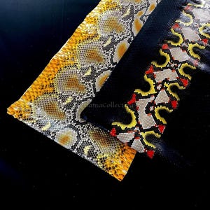 Real Unbleached Silver Reticulated Python Hide | Foil Back Snake Skin | Whole Leather for Exotic Handcrafting