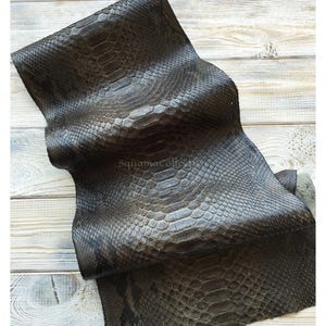 Python Leather for Handcrafting, Real Exotic Leather