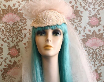 tea stained vintage boho wedding veil by mermaid miss Kristin