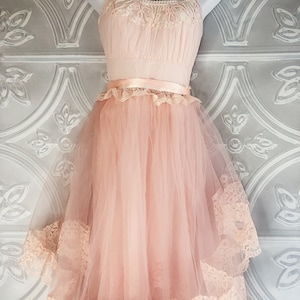 Blush Rose Gold & Cream Tulle Lace Hi Low Boho Wedding Dress - Etsy