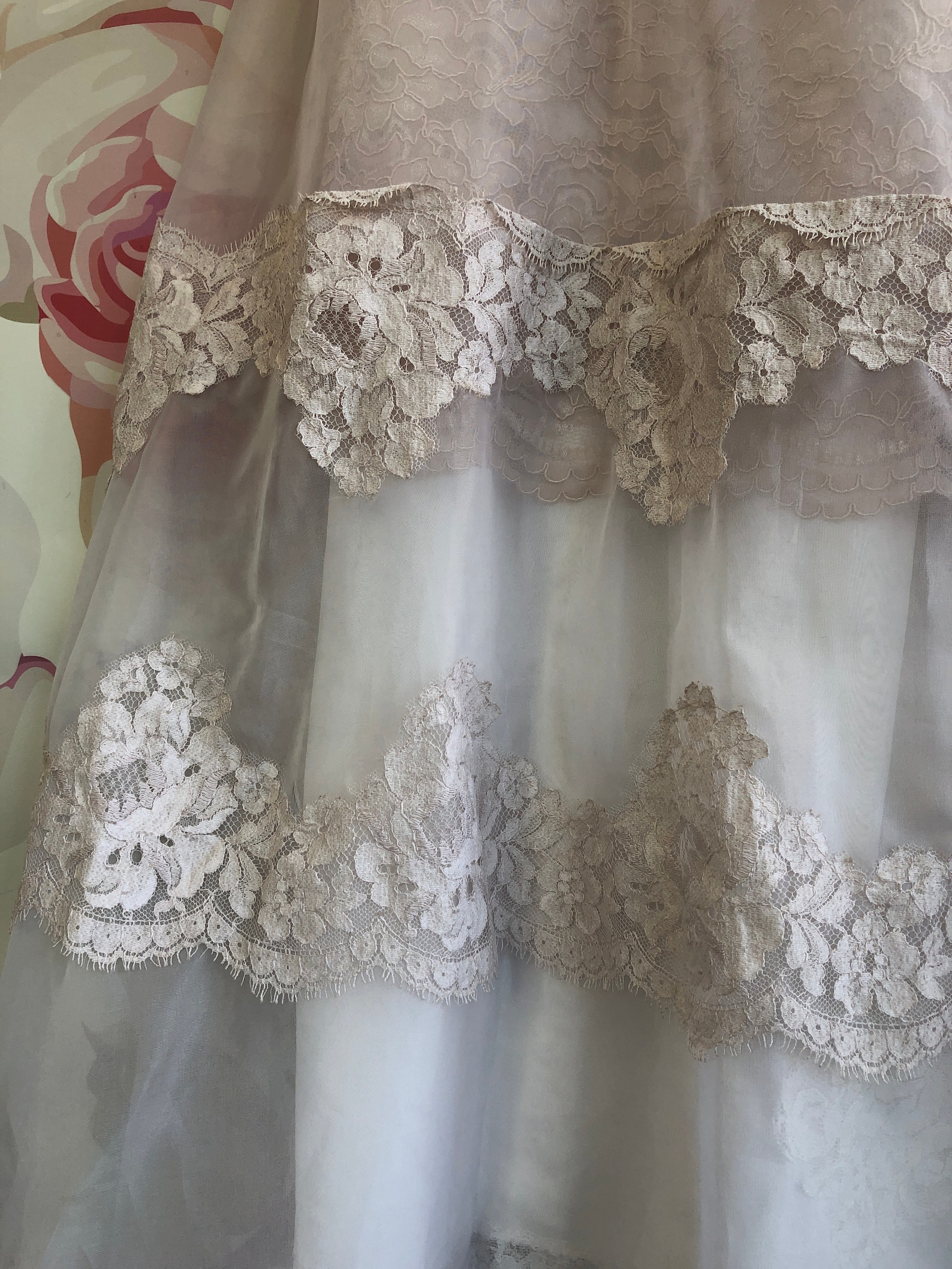 Mauve Layered Sheer Dress main image 1