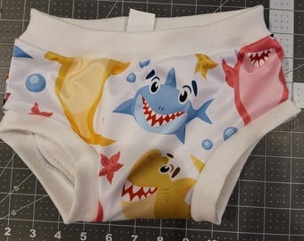 Large Sharks Waterproof training pants in Medium/3T