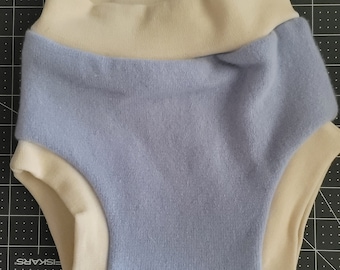 Light Blue Cashmere Wool Diaper Cover