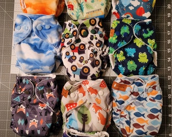 10 Outdoor Themed AIO Newborn Diapers
