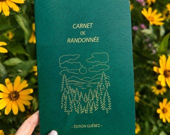 PRÉCOMMANDE **Carnet de randonnée | Liste de contrôle des parcs nationaux du Québec, Carnet du randonneur | Carnet de randonnée | Journal rando | Cadeau randonneur |
