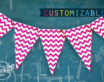 GOSHAWTY 'Happy Birthday' Shiny Pink Banner - Pre-Strung, No DIY Needed, Reusable Party Decor