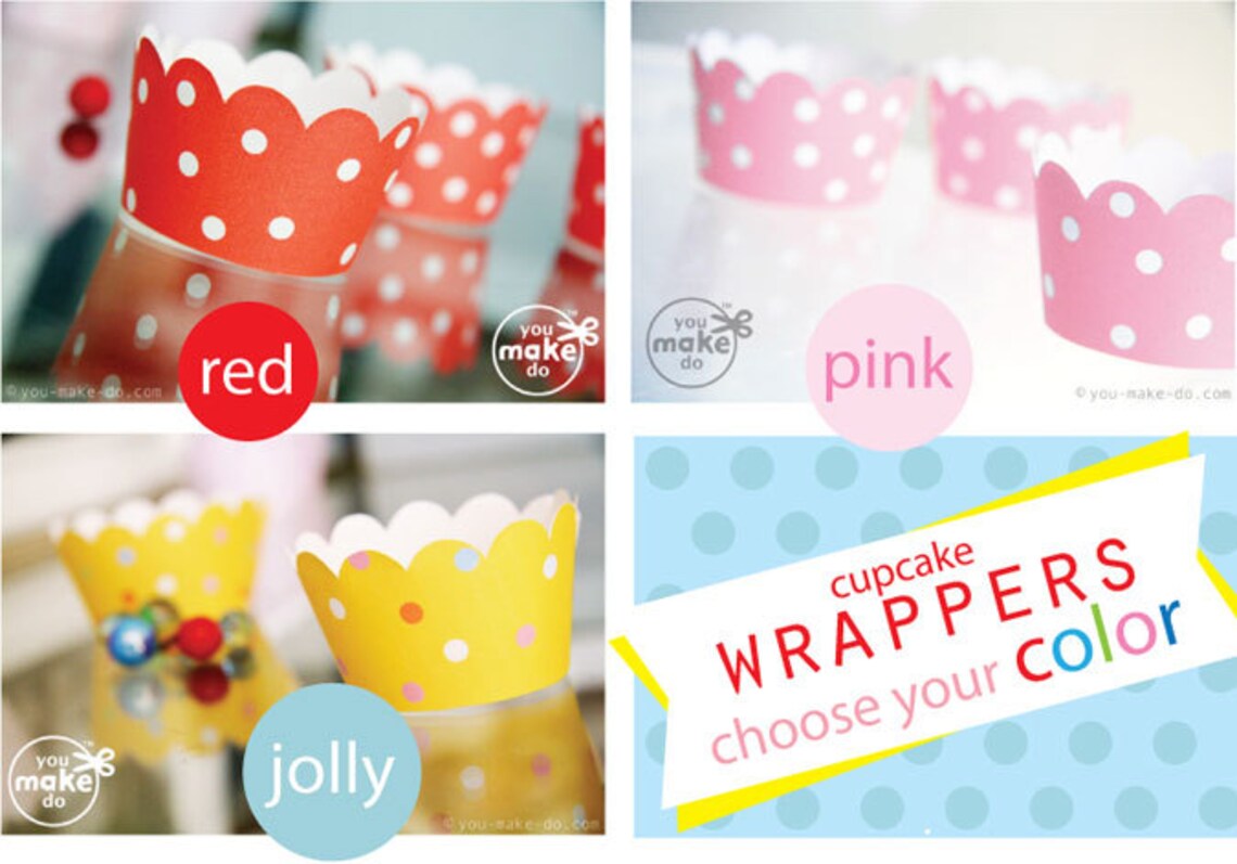 Printable Cupcake Wrappers Baby Shower Candy Party Birthday Etsy