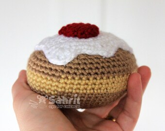 Instant Download Pattern Sufgania Jelly Donut Play Food Hanukkah Holiday