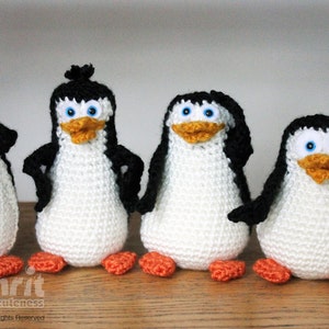 PATTERN Instant Download O-So-Cute Penguins Crochet Amigurumi image 1