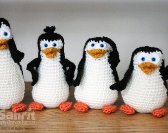 MODELLO Download istantaneo O-So-cute Pinguini all'uncinetto Amigurumi