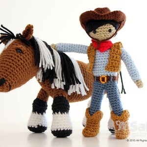 Handmade Crochet Cowboy Doll Toy main image 1