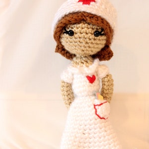 English PATTERN Instant Download Judith the Nurse Crochet Doll Amigurumi