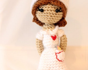 English PATTERN Instant Download Judith the Nurse Crochet Doll Amigurumi