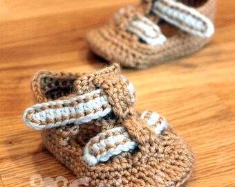 PATRÓN Descarga instantánea Zapato de bebé Sandalias Botines de crochet