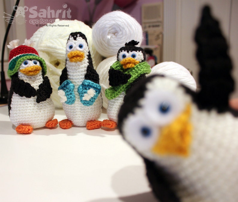 PATTERN Instant Download O-So-Cute Penguins Crochet Amigurumi image 3