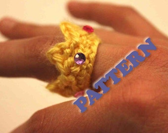 English PATTERN Instant Crochet Crown Ring