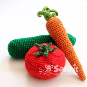 BUNDLE Instant Download PATTERN Vegtables Play Food Toy House Rattle image 1