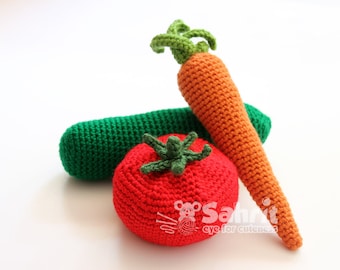 BUNDLE Instant Download PATTERN Vegtables Play Food Toy House Rattle