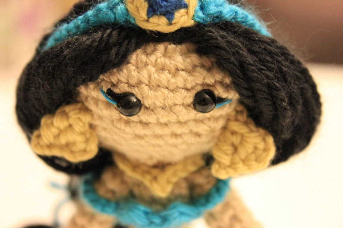 PATTERN Instant Download Jasmine Princess Crochet Doll Etsy
