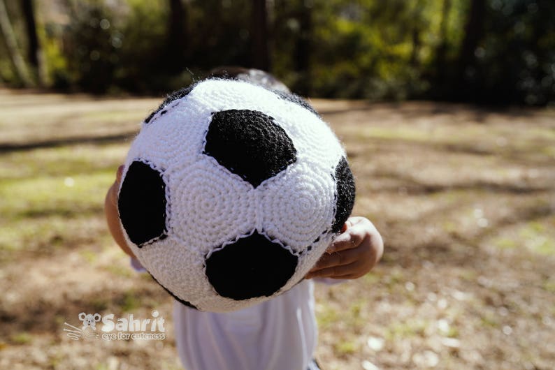 Instant Download PATTERN Crochet Soccer Ball Play Plushie Toy image 2