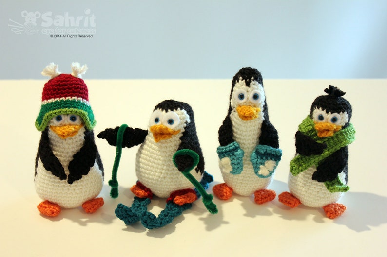 PATTERN Instant Download O-So-Cute Penguins Crochet Amigurumi image 2