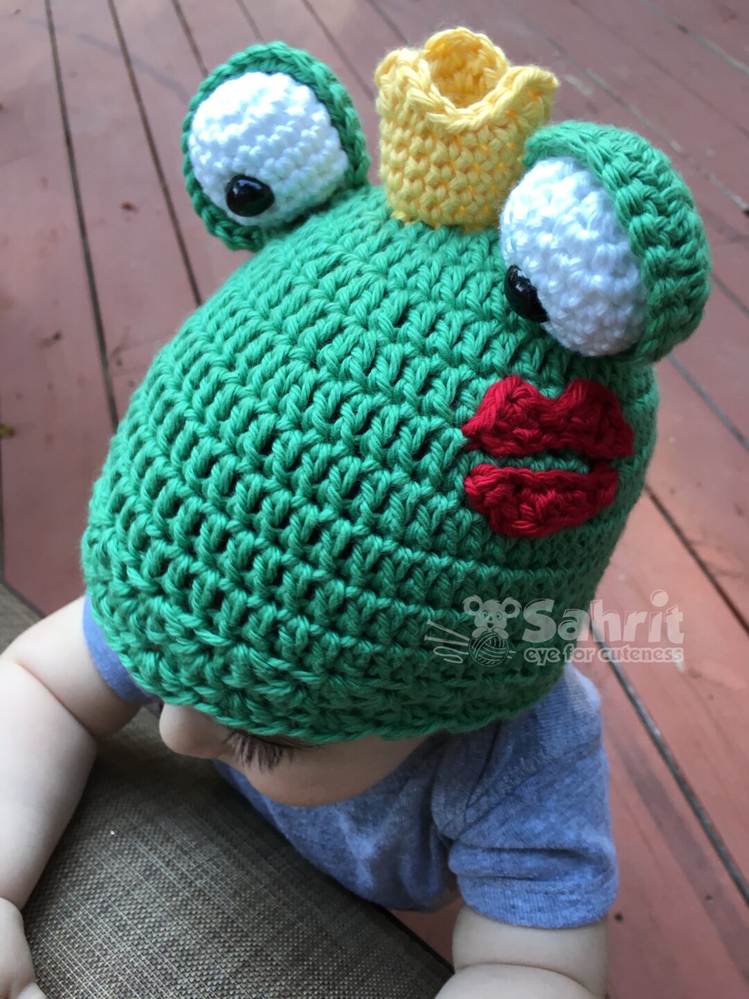 PATTERN Instant Download Frog Prince Hat Newborn to Toddler Sizes Baby ...