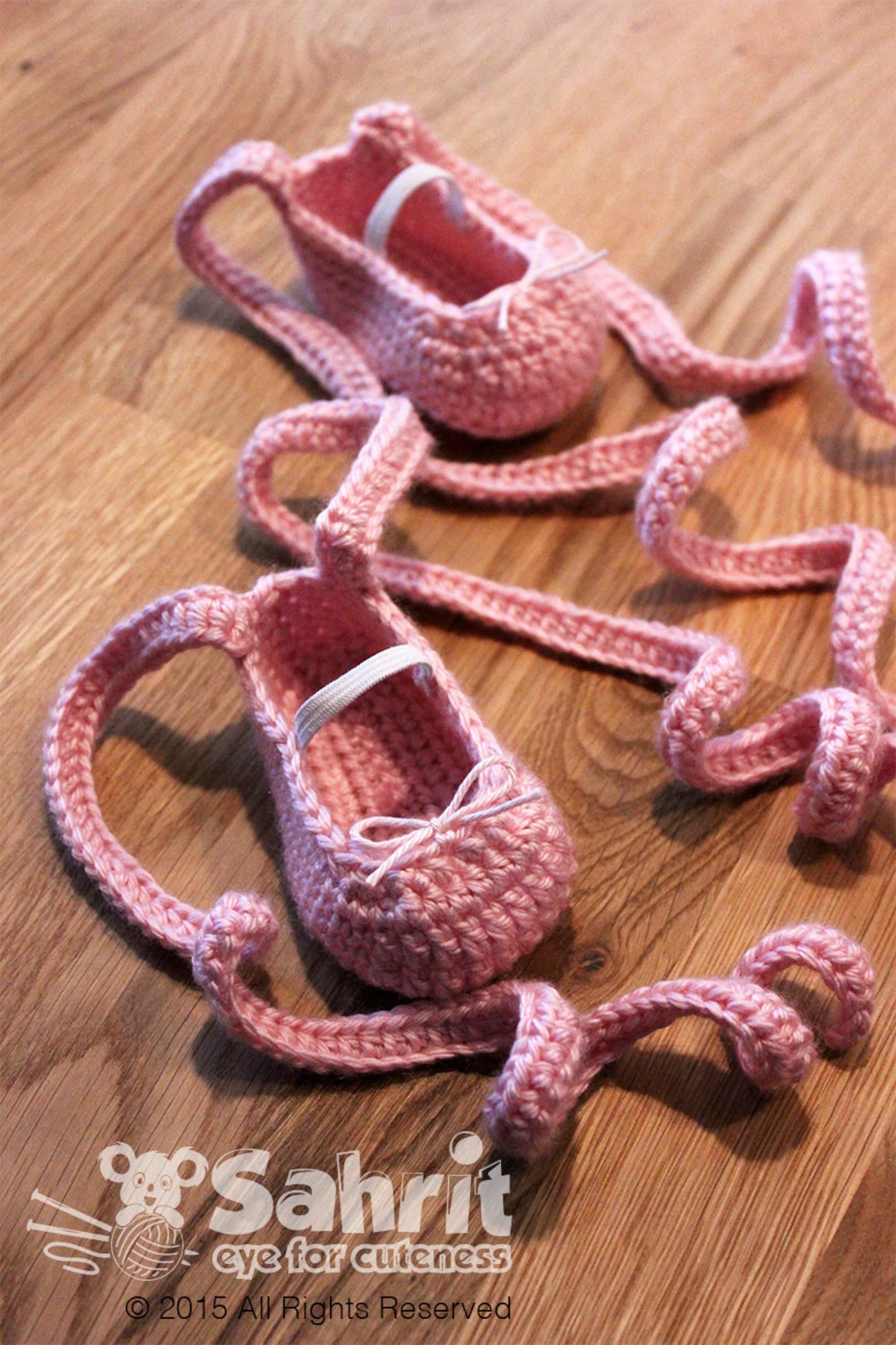 pattern instant download baby ballet crochet shoes slippers flats