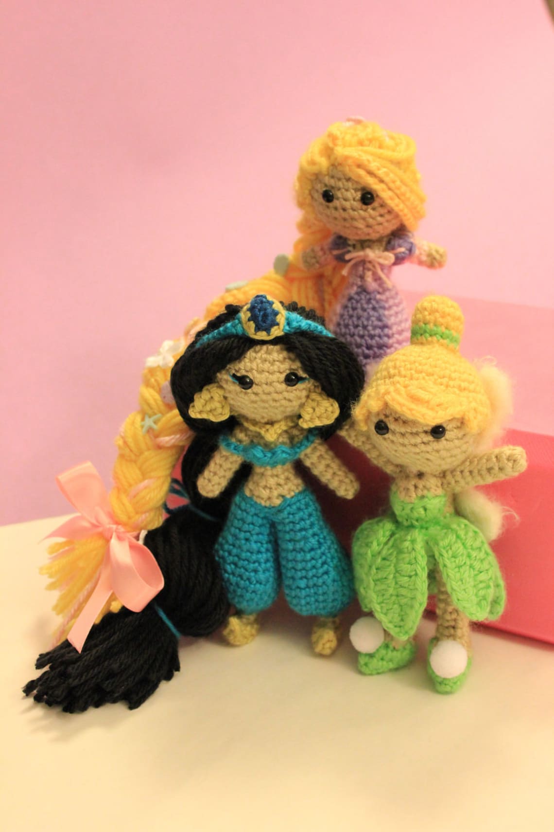 PATTERN Instant Download Jasmine Princess Crochet Doll Etsy