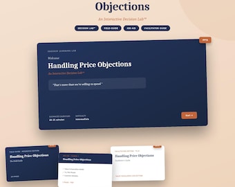 PowerPoint-Präsentation zum Training | Umgang mit Preisargumenten | Interaktives Verkaufsszenario | Bearbeitbares Trainingspaket (Digitaler Download)