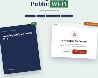 Sicherheitsschulung für öffentliche WLAN-Netze | PowerPoint-Präsentation zur Sensibilisierung für Cybersicherheit | Interaktive Folien | Bearbeitbare PPT-Datei