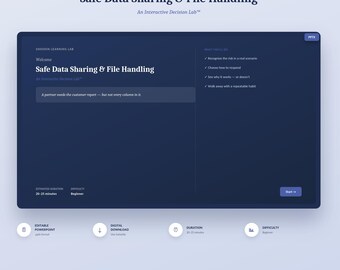 Datenschutz-Schulungspaket | Szenarien für sicheres Dateiaustauschen (Digitaler Download)