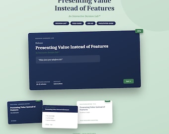 PowerPoint-Präsentation für Verkaufstraining | Wertpräsentation, interaktives Szenario (Digitaler Download)