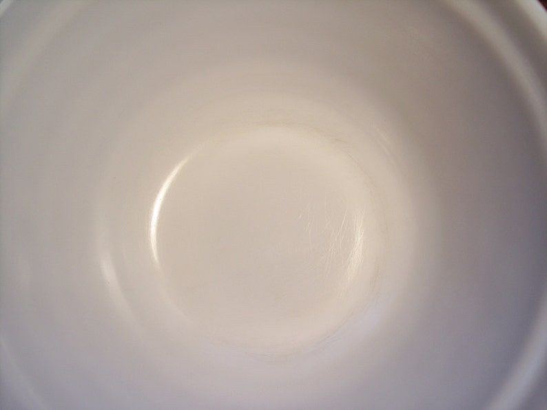 Vintage Hazel Atlas Platonite, Depression Glass, large mixing bowl, white, milk glass image 5