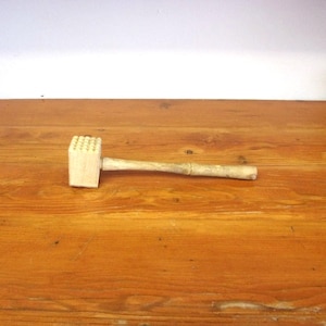 Vintage Wood Meat Tenderizer Mallet