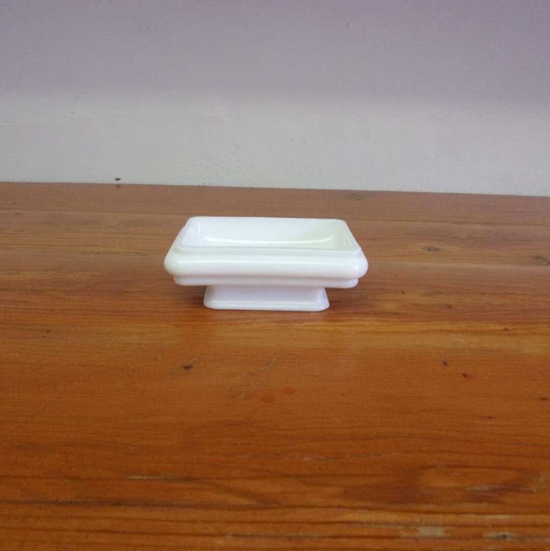 Vintage Avon Milk Glass Soap Dish Etsy