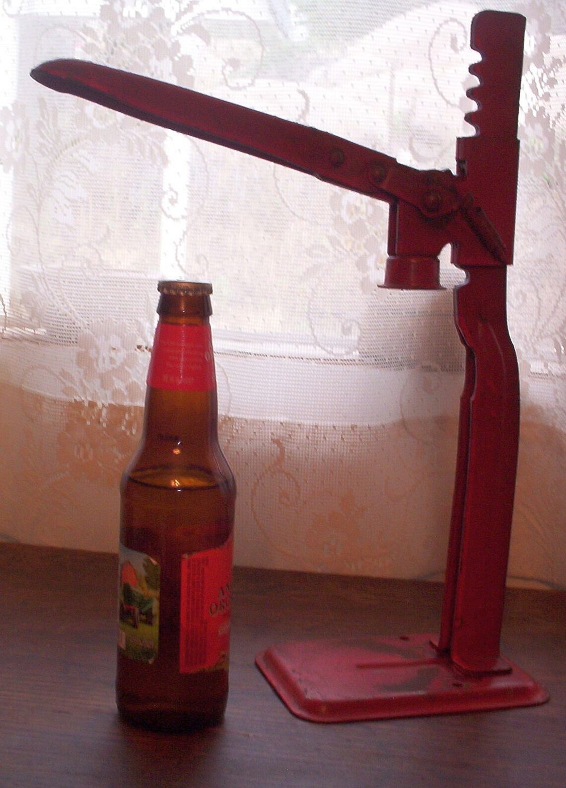 Vintage Climax bottle capper corker red all metal capper Etsy