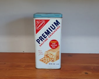 Vintage Nabisco Premium Saltine Crackers Tin