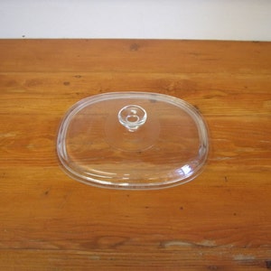 Vintage Pyrex Clear Lid Rectangle Oval Large 11 inch