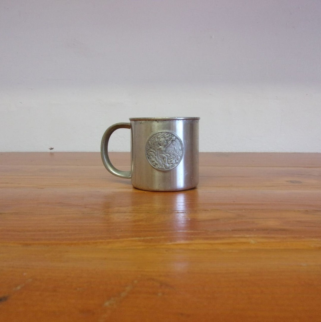 Antique Selangor Pewter 977 Collectible Babies First Handled Cup