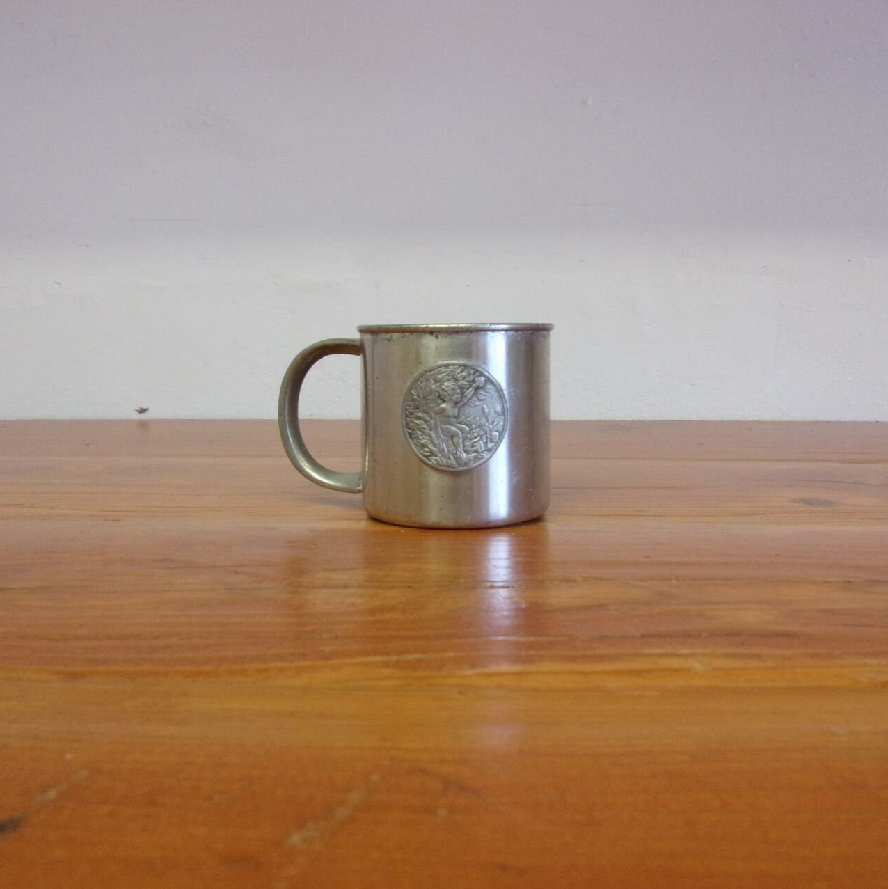 Antique Selangor Pewter 977 Collectible Babies First Handled Cup