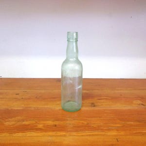 Antique vintage 4 5 pint Aqua Glass Bottle
