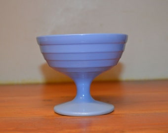 Vintage Hazel Atlas Platonite Moderntone pastel blue sherbet cup dessert cup 001WE