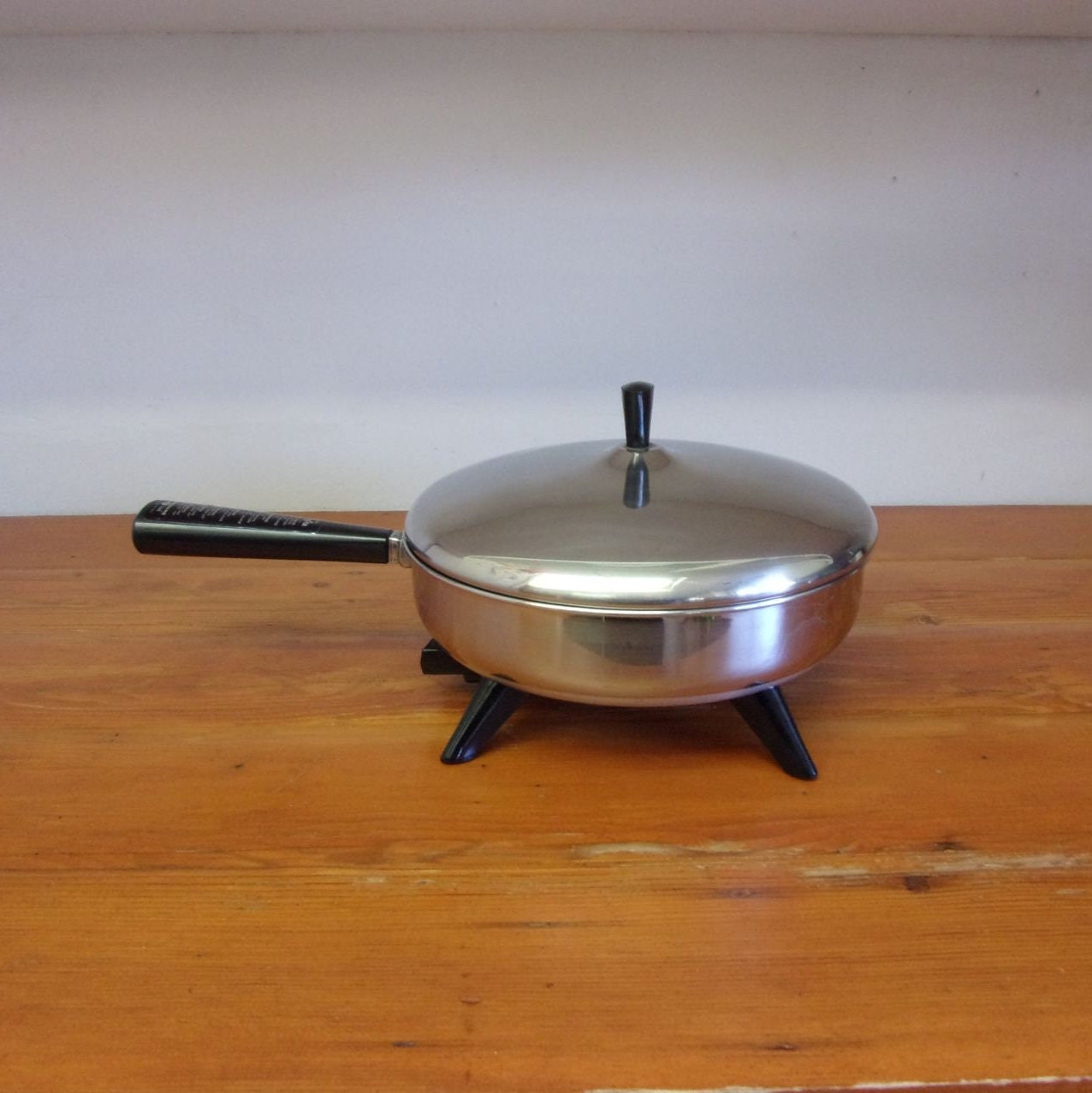 Vintage Farberware 10 1/2 Electric Fry Pan Aluminum Clad 