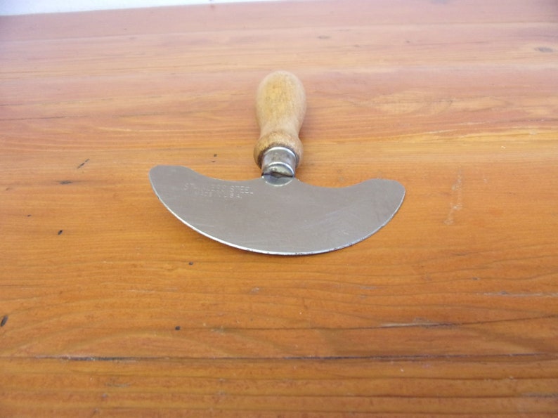 Vintage Stainless Steel Rocking Chopper Rounded Handle - Etsy