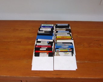 Vintage Commodore 64 Floppy Discs Assorted Games