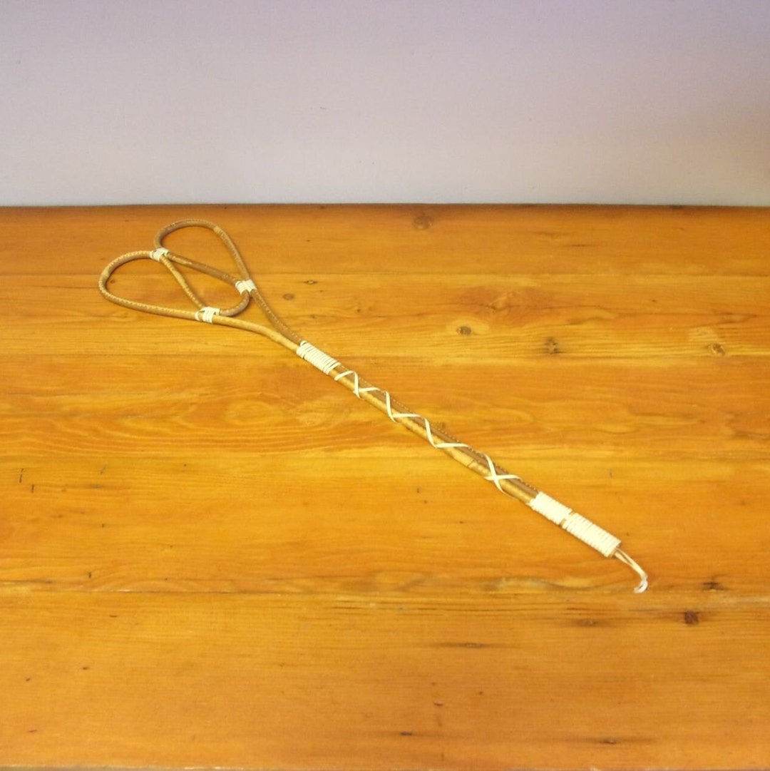 Vintage Rattan Rug Beater Wicker Rug Beater French Country Etsy